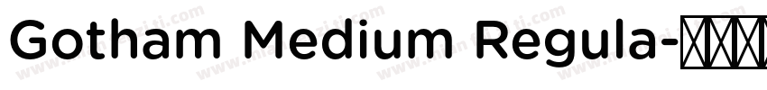 Gotham Medium Regula字体转换